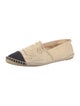 Chanel Interlocking CC Logo Canvas Espadrilles