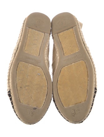 Chanel Interlocking CC Logo Canvas Espadrilles