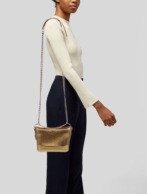 Chanel Small Python Gabrielle Hobo