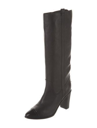 Chanel 2009 Interlocking CC Logo Riding Boots