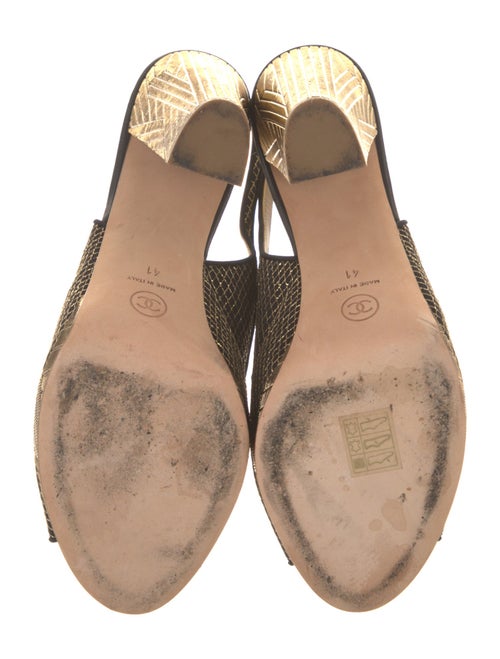 Chanel 2013 Interlocking CC Logo Slingback Sandals