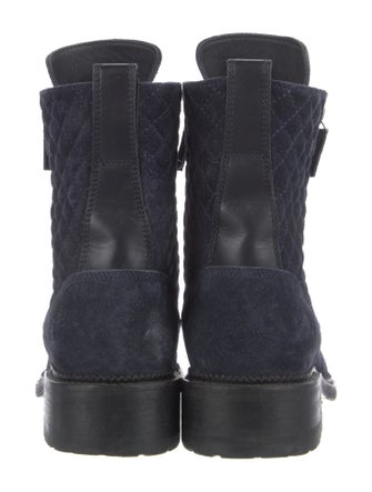 Chanel 2018 Interlocking CC Logo Combat Boots