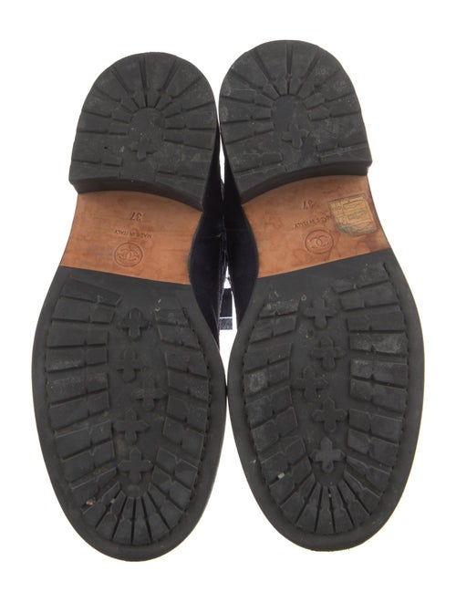 Chanel 2018 Interlocking CC Logo Combat Boots