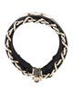 Chanel Leather CC Cuff Bracelet