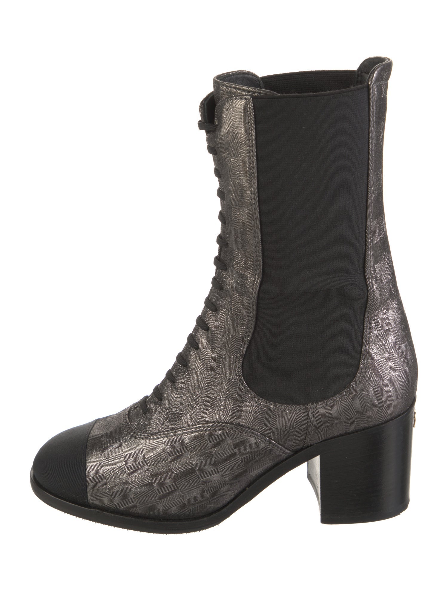 Chanel 2019 Interlocking CC Logo Combat Boots