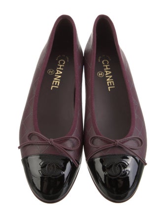 Chanel 2024 Interlocking CC Logo Ballet Flats