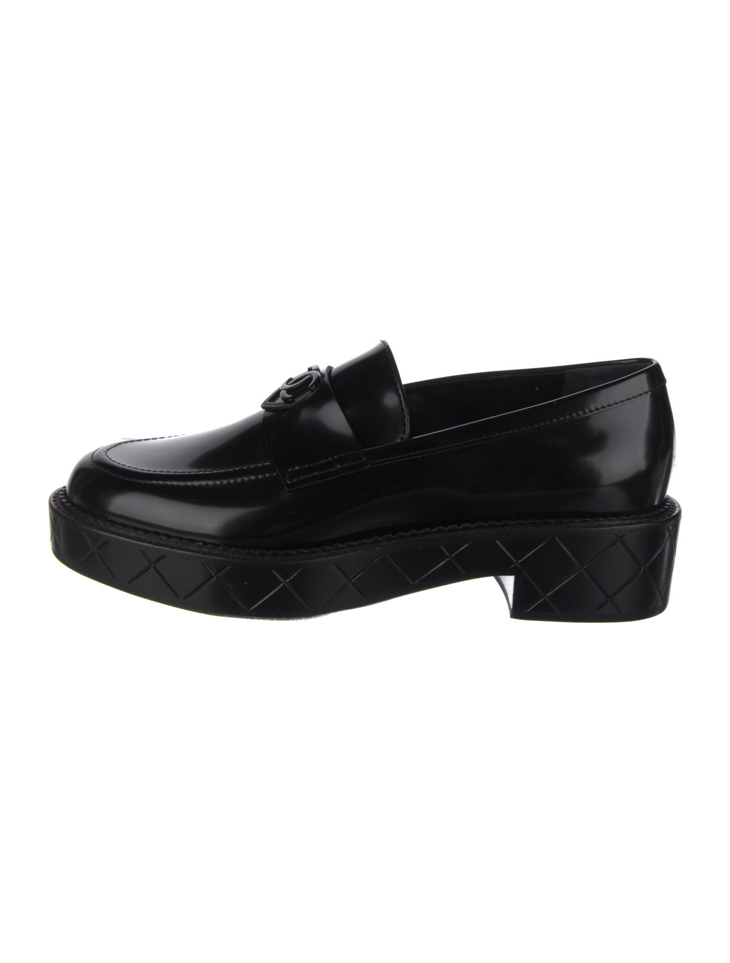 Chanel 2024 Interlocking CC Logo Loafers