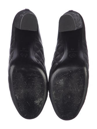 Chanel Interlocking CC Logo Lambskin Lace-Up Boots