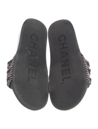 Chanel 2017 Interlocking CC Logo Slides