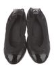 Chanel Interlocking CC Logo Leather Flats