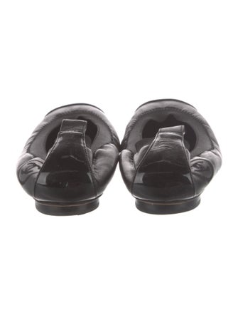 Chanel Interlocking CC Logo Leather Flats