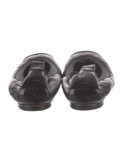 Chanel Interlocking CC Logo Leather Flats