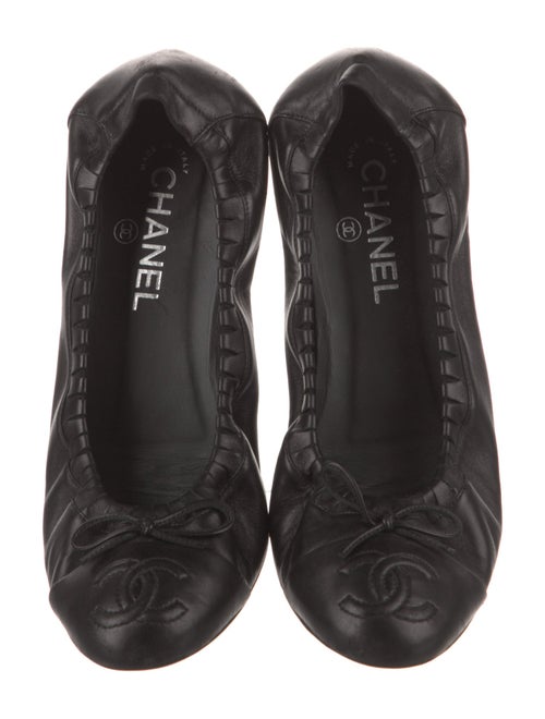 Chanel 2013 Interlocking CC Logo Ballet Flats