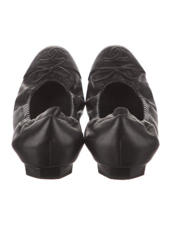 Chanel 2013 Interlocking CC Logo Ballet Flats