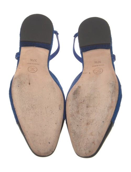 Chanel 2022-2023 Interlocking CC Logo Slingback Flats