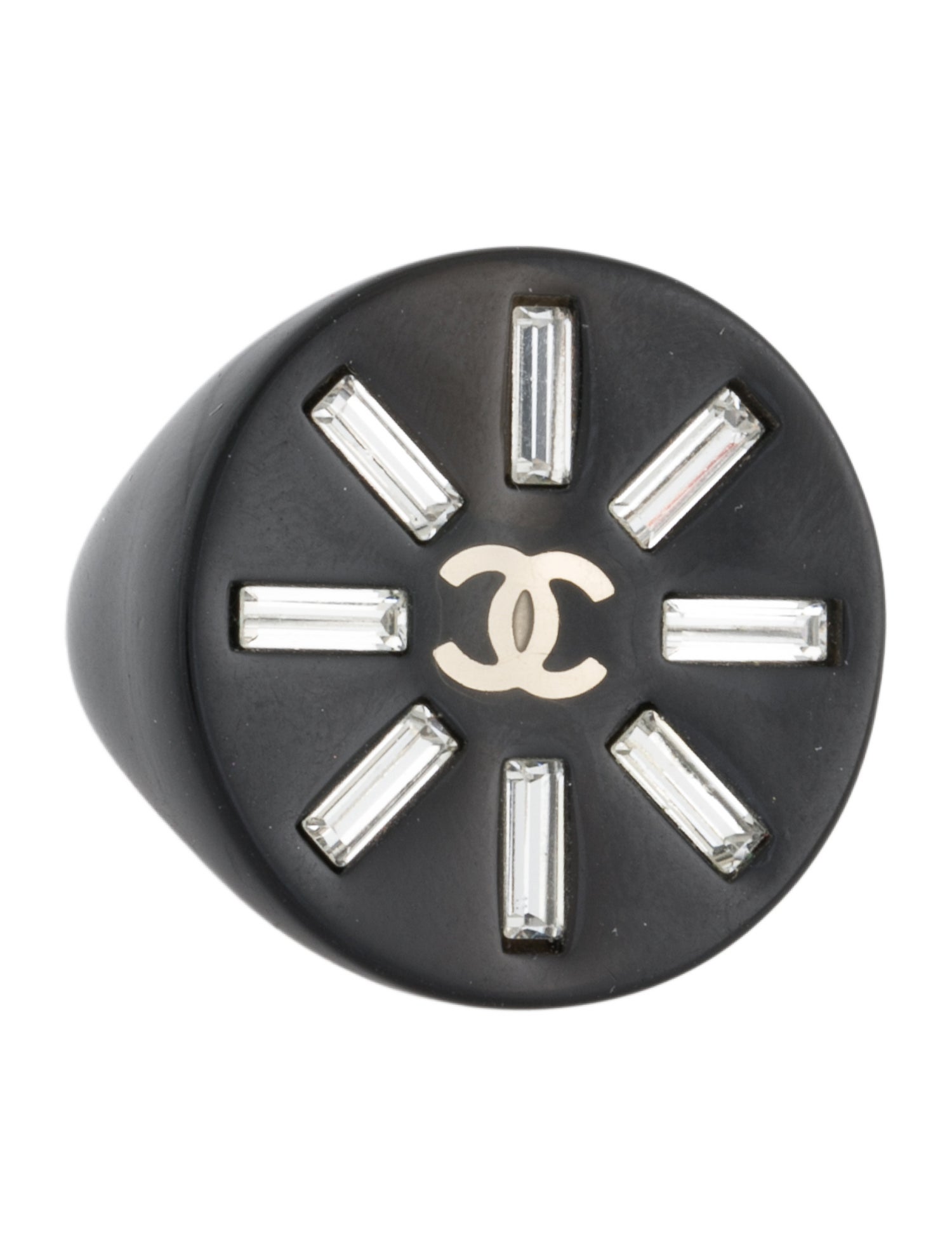 Chanel Strass & Resin Cocktail Ring