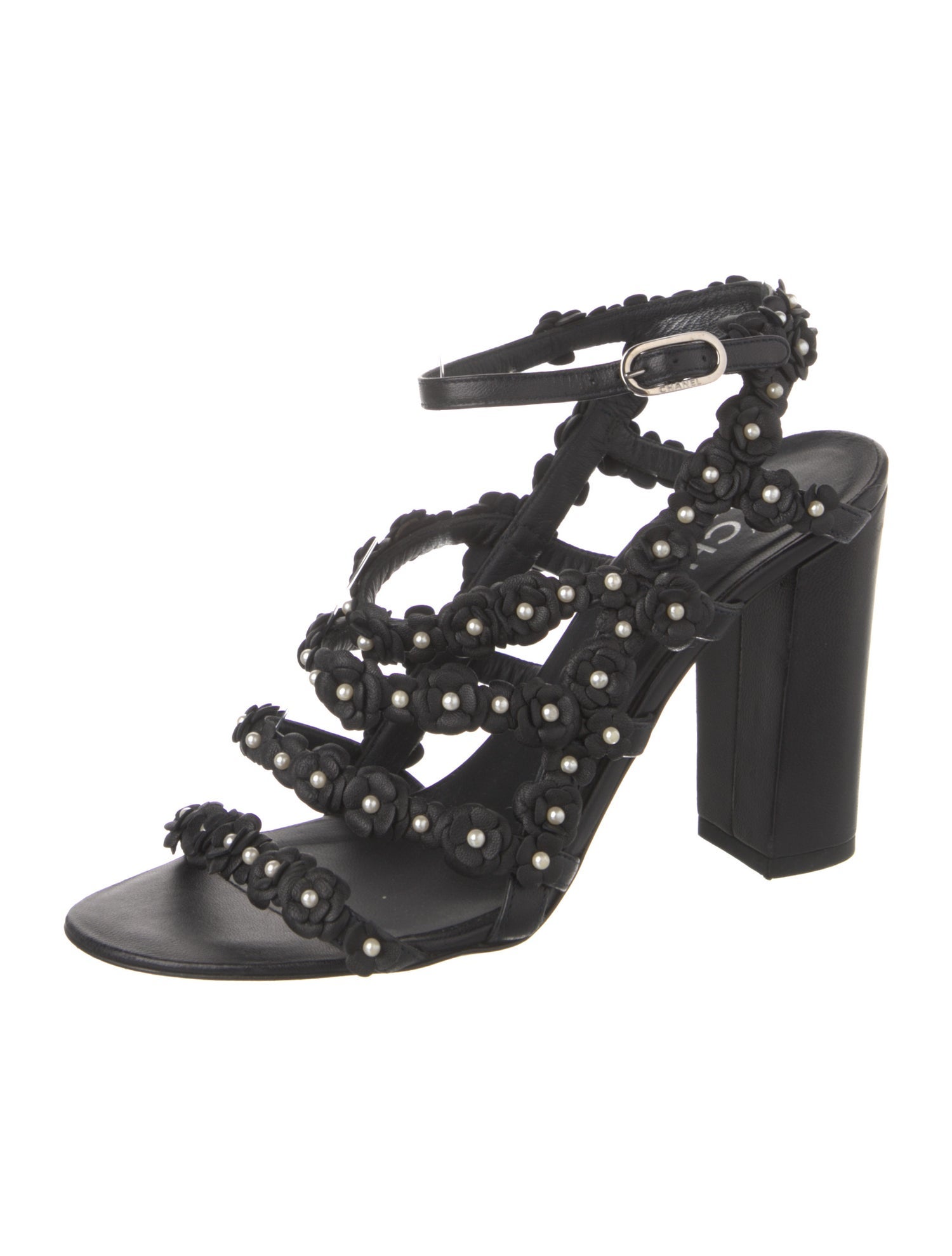 Chanel 2014 Interlocking CC Logo Sandals