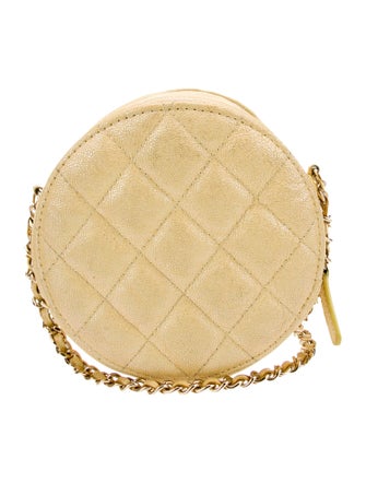 Chanel Iridescent Round Clutch w/ Chain