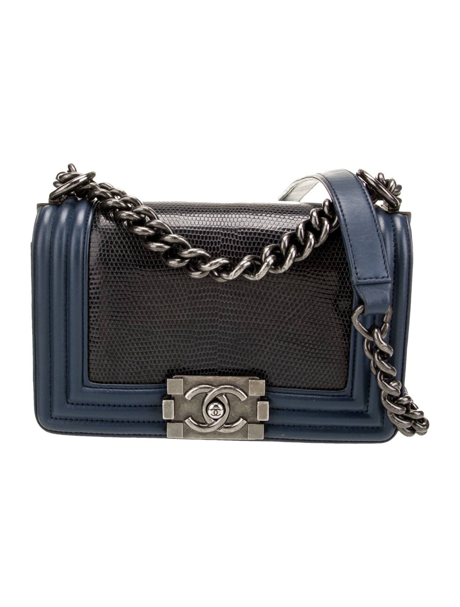 Chanel Small Lizard Boy Bag