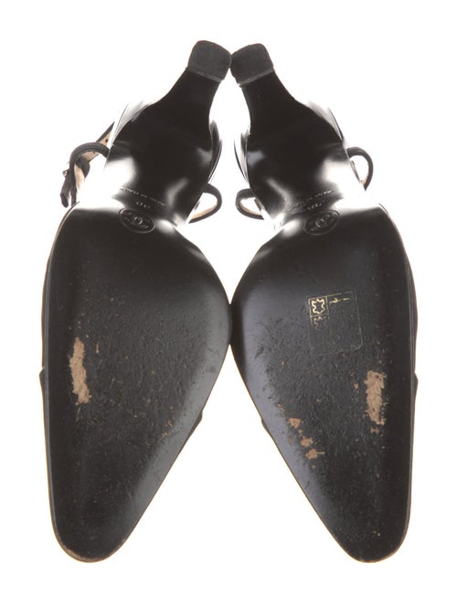 Chanel Interlocking CC Logo Slingback Pumps