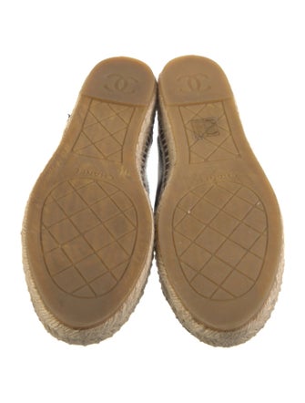 Chanel 2017 Interlocking CC Logo Espadrilles