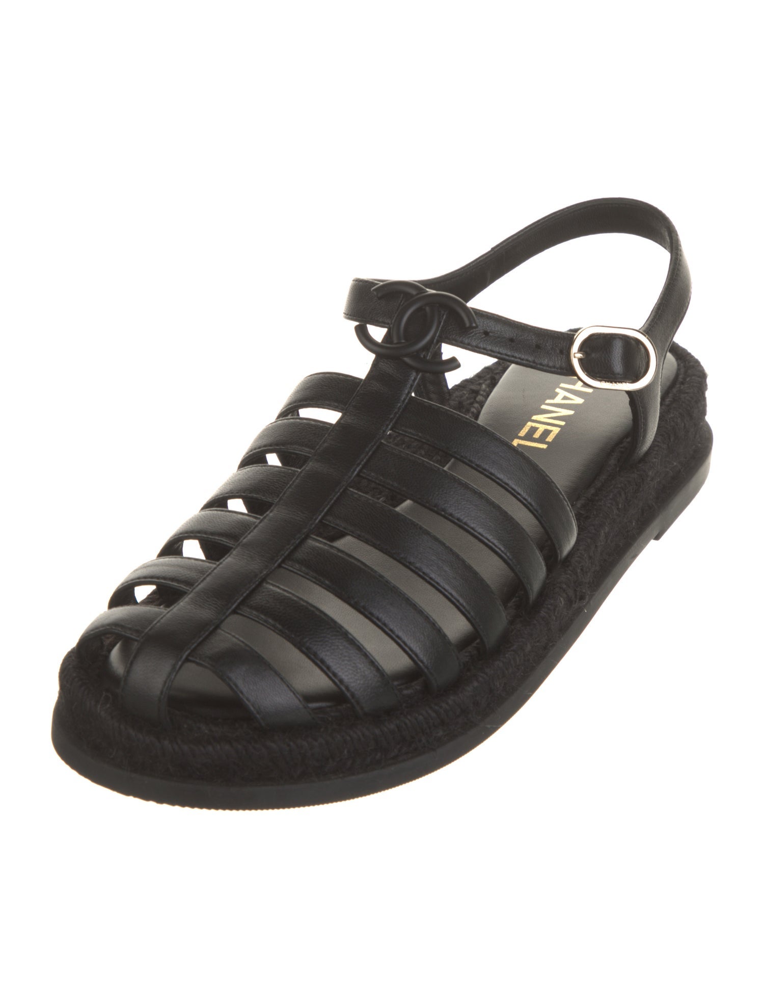 Chanel 2024 Interlocking CC Logo Gladiator Sandals