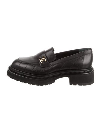 Chanel 2023 Interlocking CC Logo Loafers