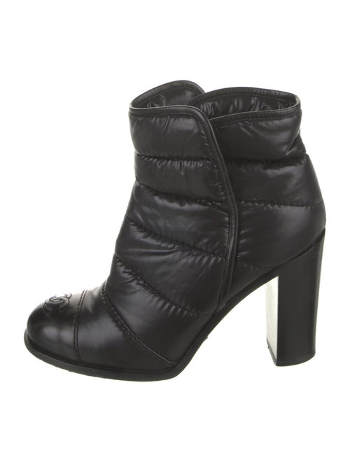 Chanel Interlocking CC Logo Nylon Boots