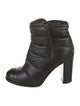 Chanel Interlocking CC Logo Nylon Boots
