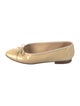 Chanel Interlocking CC Logo Patent Leather Ballet Flats