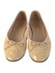 Chanel Interlocking CC Logo Patent Leather Ballet Flats