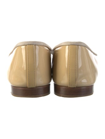 Chanel Interlocking CC Logo Patent Leather Ballet Flats