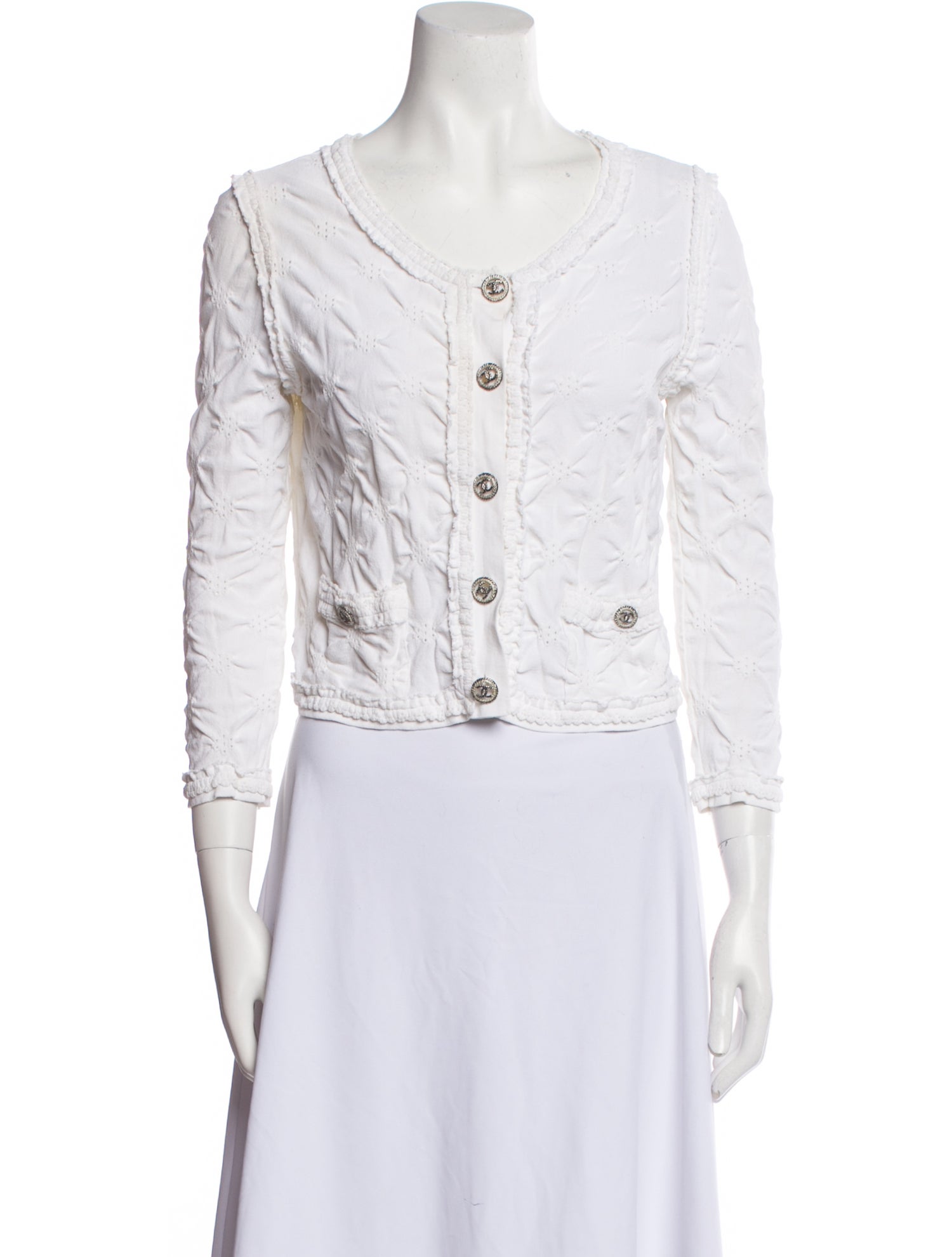 Chanel 2011 Scoop Neck Crop Top