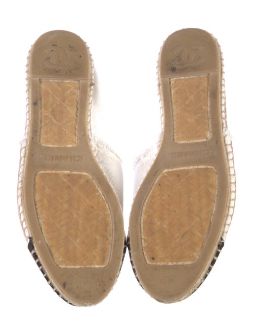 Chanel Interlocking CC Logo Canvas Espadrilles