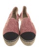 Chanel Interlocking CC Logo Velvet Espadrilles