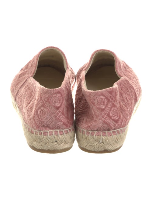 Chanel Interlocking CC Logo Velvet Espadrilles