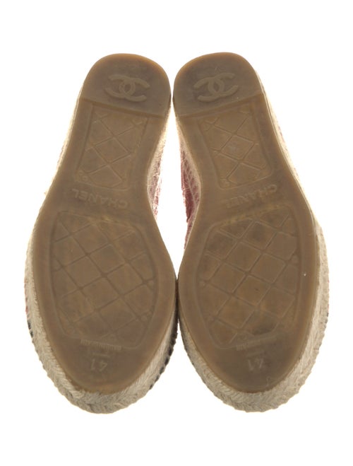 Chanel Interlocking CC Logo Velvet Espadrilles