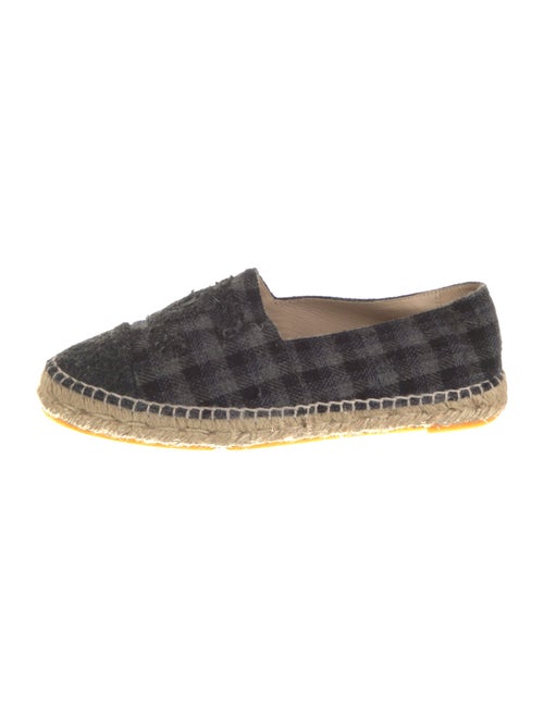 Chanel Interlocking CC Logo Wool Espadrilles