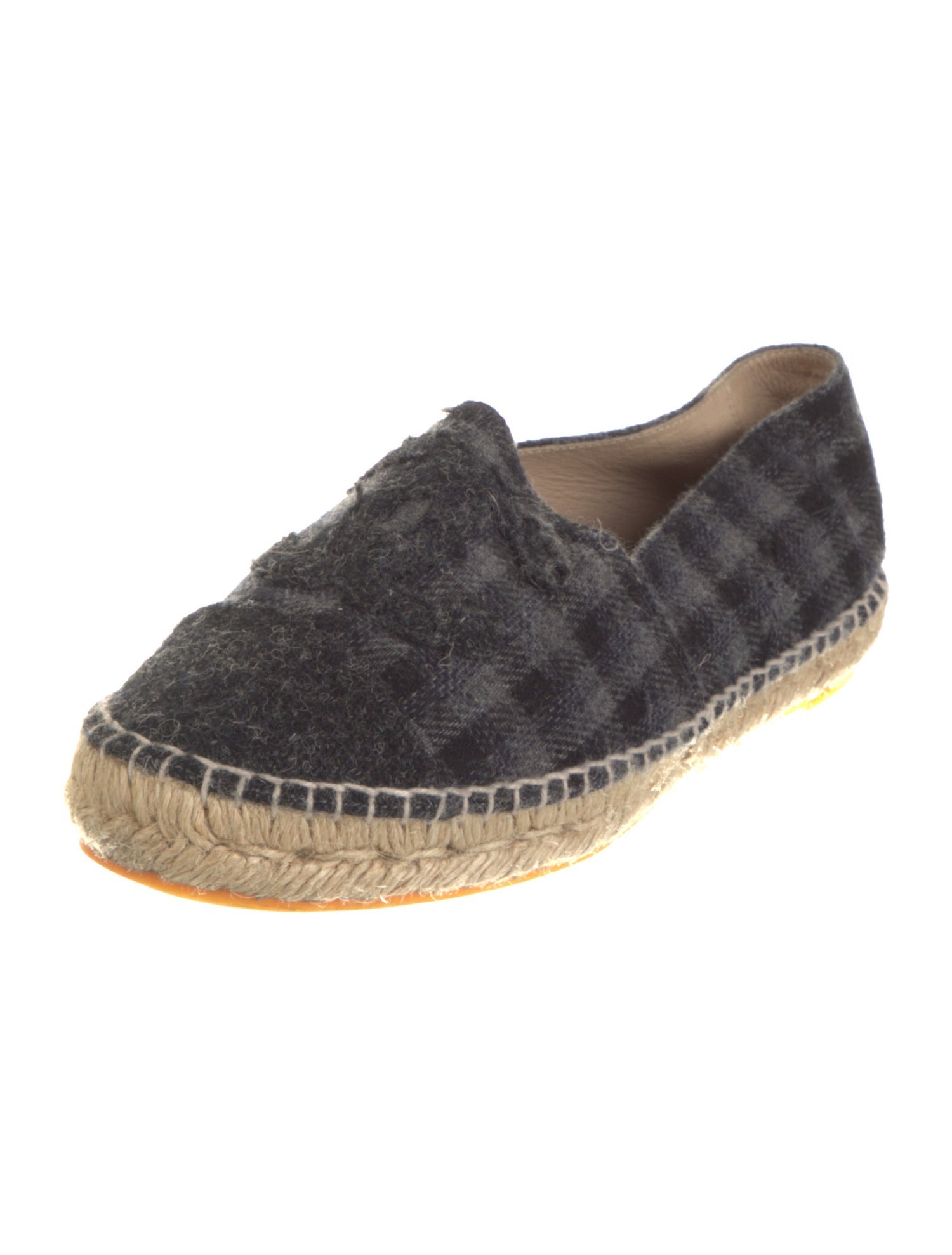 Chanel Interlocking CC Logo Wool Espadrilles