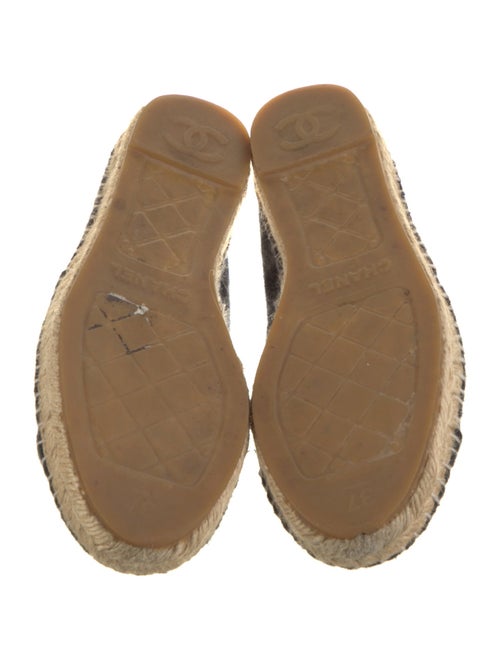 Chanel Interlocking CC Logo Wool Espadrilles