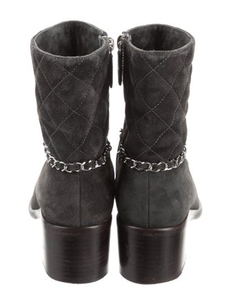 Chanel 2019 Interlocking CC Logo Moto Boots