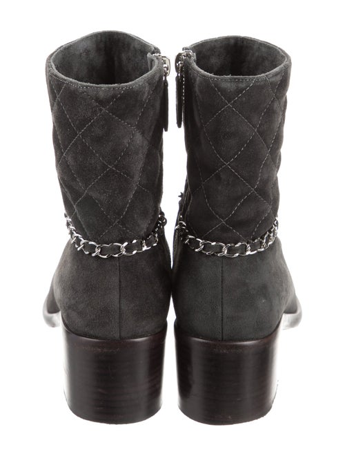 Chanel 2019 Interlocking CC Logo Moto Boots
