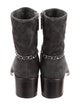Chanel 2019 Interlocking CC Logo Moto Boots