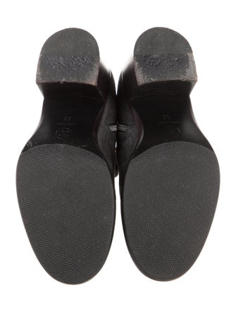 Chanel 2019 Interlocking CC Logo Moto Boots