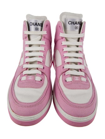 Chanel 2024 Interlocking CC Logo Wedge Sneakers