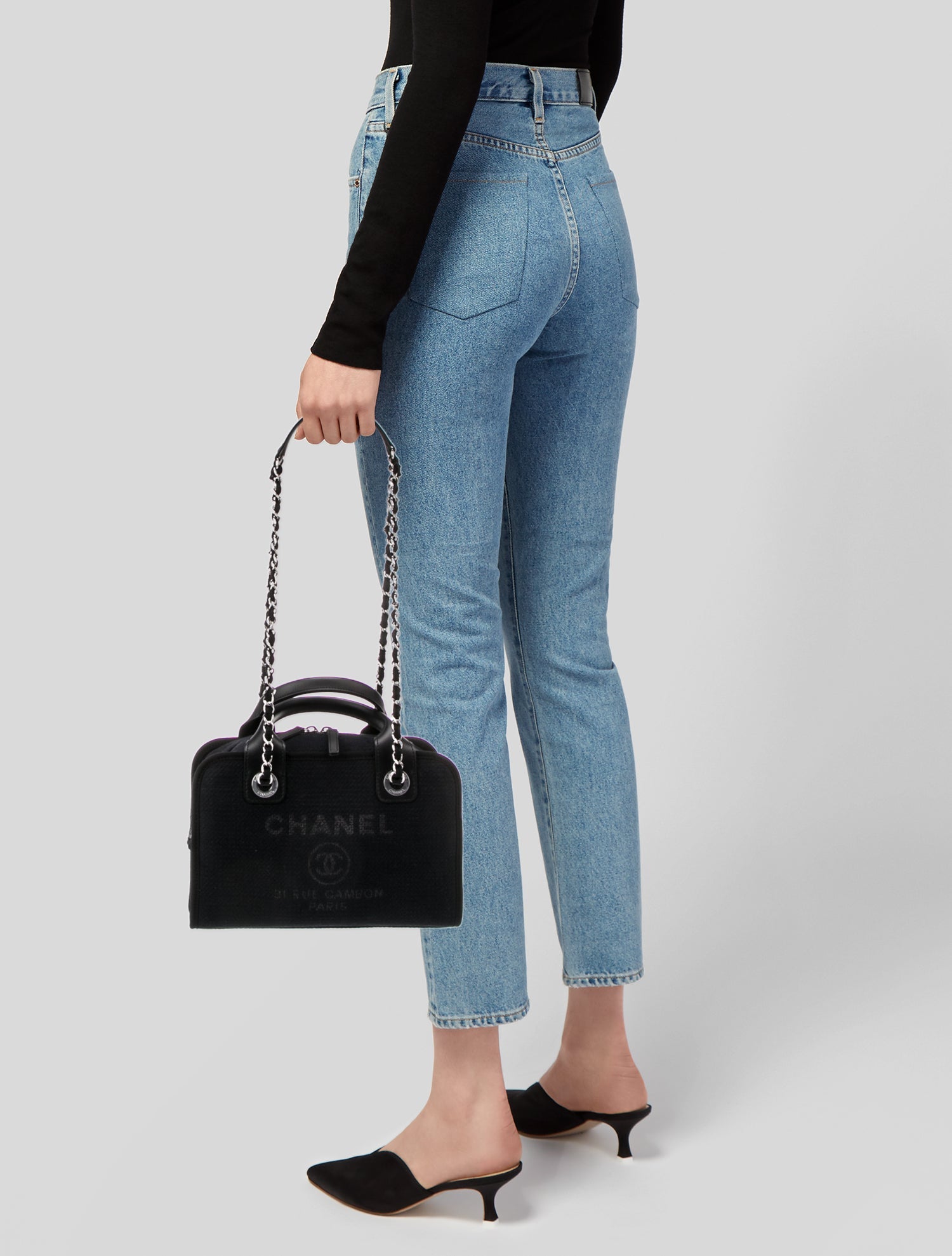 Chanel Small Deauville Bowling Bag