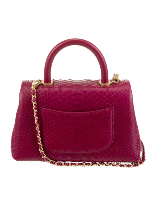 Chanel Mini Python Coco Top Handle Bag