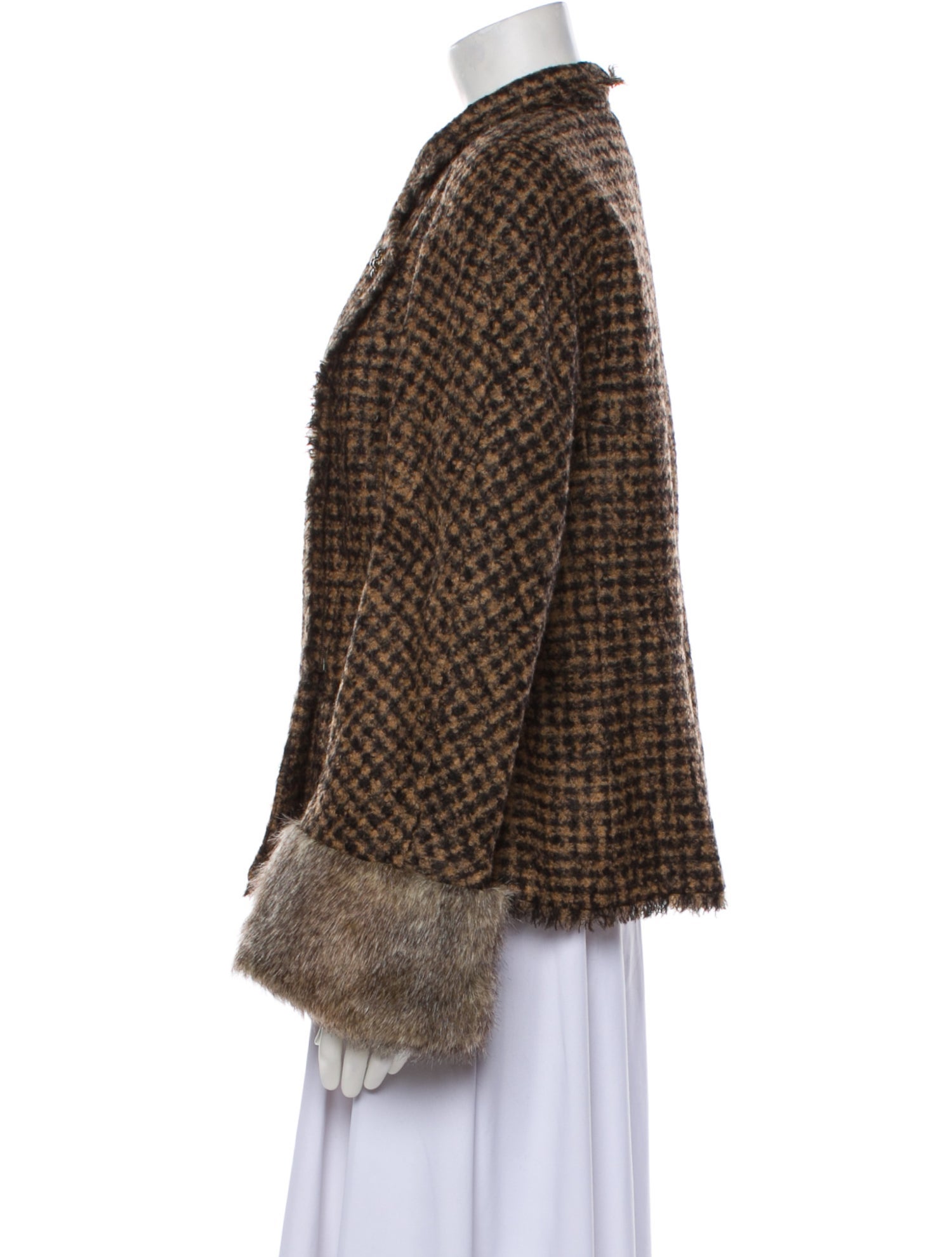 Chanel Vintage 2010 Faux Fur Jacket