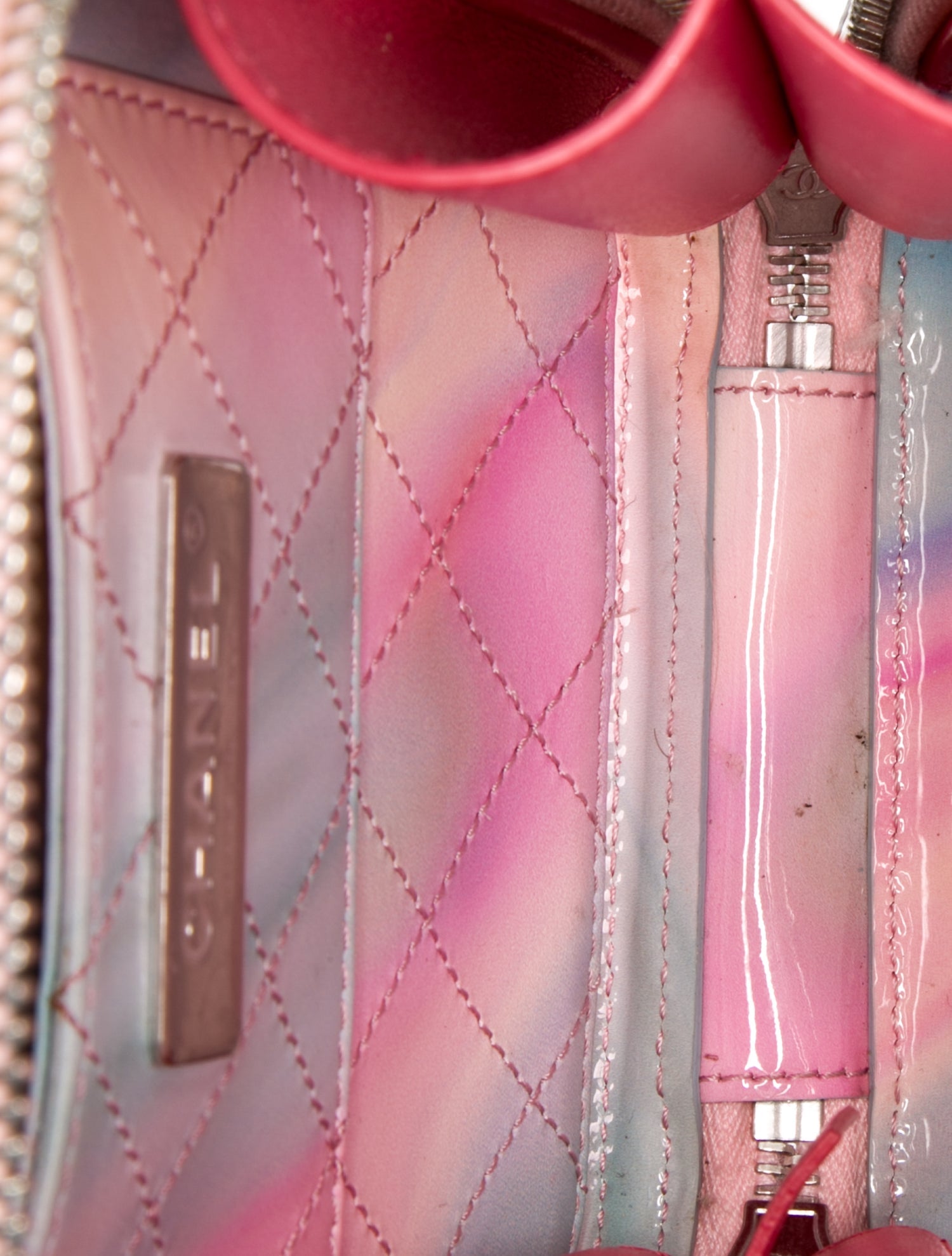 Chanel PVC Filigree N/S Vanity Case