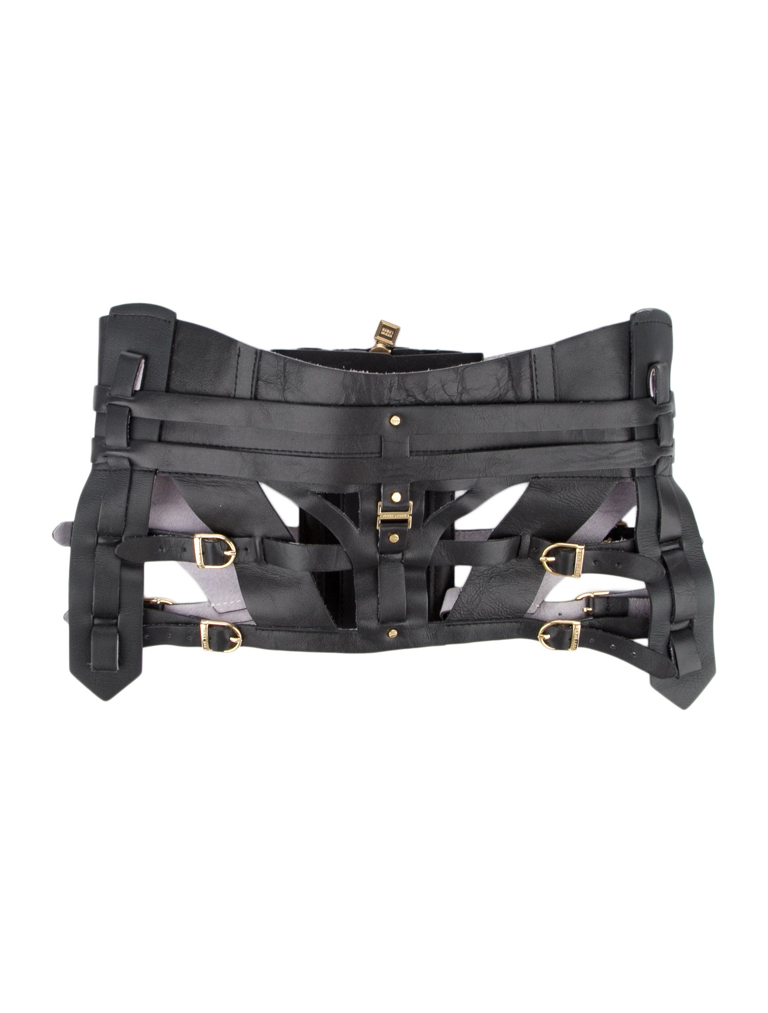 Herve Leger Wide Leather Harness